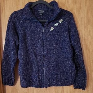 Fiordland New Wool knit zipper cardigan